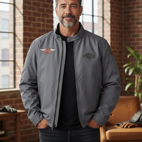 HARLEY Davidson Mens Reversible Cargo Jacket.  XL - Picture 1 of 12